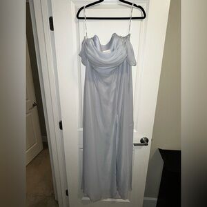 Birdy Grey Chiffon Ice Blue Mira Dress